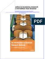 PDF An Introduction To Business Research Methods 3Rd Edition Sue Greener Ebook Full Chapter