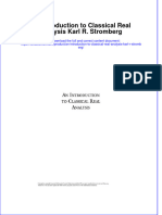 PDF An Introduction To Classical Real Analysis Karl R Stromberg Ebook Full Chapter