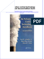 Textbook Air Pollution Control Technology Handbook Second Edition Dunn Ebook All Chapter PDF