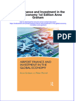Textbook Airport Finance and Investment in The Global Economy 1St Edition Anne Graham Ebook All Chapter PDF
