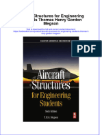 Download textbook Aircraft Structures For Engineering Students Thomas Henry Gordon Megson ebook all chapter pdf 