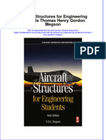 Textbook Aircraft Structures For Engineering Students Thomas Henry Gordon Megson Ebook All Chapter PDF
