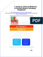 Download full chapter An Insiders Guide To Clinical Medicine 1St Edition Archith Boloor Anudeep Padakanti pdf docx