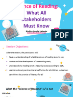 Science of Reading What Every Stakeholders Must Know - Sally Labanda