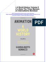 Textbook Animation A World History Volume Ii The Birth of A Style The Three Markets 1St Edition Giannalberto Bendazzi Ebook All Chapter PDF