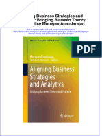 Download textbook Aligning Business Strategies And Analytics Bridging Between Theory And Practice Murugan Anandarajan ebook all chapter pdf 