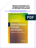 Textbook Aligning Business Strategies and Analytics Bridging Between Theory and Practice Murugan Anandarajan Ebook All Chapter PDF