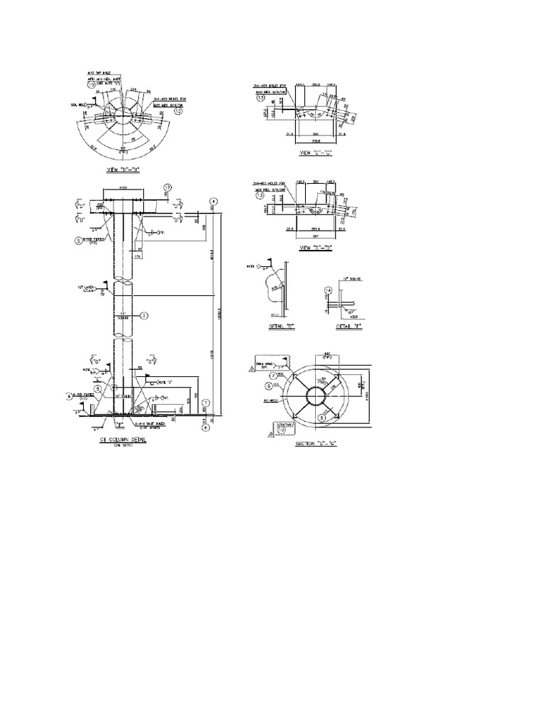 Tank Roof Column Sec 01 | PDF