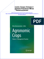 PDF Agronomic Crops Volume 2 Management Practices Mirza Hasanuzzaman Ebook Full Chapter