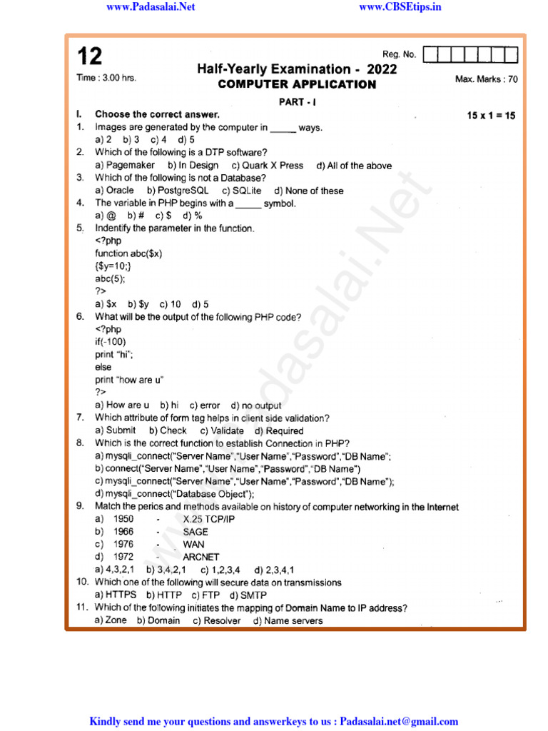 10th Science Half-Yearly Paper | PDF