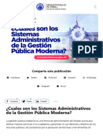 ▷ ¿Cuales son los Sistemas Administrativos de la Gestión Pública Moderna_ - 2024
