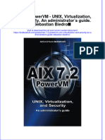 PDF Aix 7 2 Powervm Unix Virtualization and Security An Administrators Guide Sebastian Biedron Ebook Full Chapter