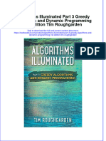PDF Algorithms Illuminated Part 3 Greedy Algorithms and Dynamic Programming 1St Edition Tim Roughgarden Ebook Full Chapter