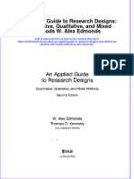 Download textbook An Applied Guide To Research Designs Quantitative Qualitative And Mixed Methods W Alex Edmonds ebook all chapter pdf 