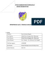 Spesifikasi Teknis Rehap Pustu Simagaya