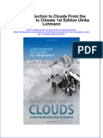 Textbook An Introduction To Clouds From The Microscale To Climate 1St Edition Ulrike Lohmann Ebook All Chapter PDF