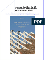 Download textbook An Econometric Model Of The Us Economy Structural Analysis In 56 Equations John J Heim ebook all chapter pdf 