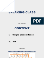 Day 1 - Simple Present & IPA