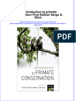 Textbook An Introduction To Primate Conservation First Edition Serge A Wich Ebook All Chapter PDF