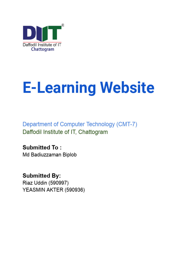 E-Learning Website Development Guide | PDF | Educational Technology ...