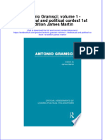 Download full chapter Antonio Gramsci Volume 1 Intellectual And Political Context 1St Edition James Martin pdf docx