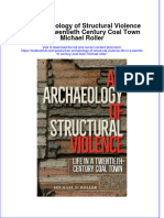 Download textbook An Archaeology Of Structural Violence Life In A Twentieth Century Coal Town Michael Roller ebook all chapter pdf 