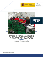 Estudio ergonómico en el sector del calzado tareas de aparado - Año 2021