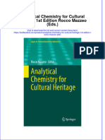 Download textbook Analytical Chemistry For Cultural Heritage 1St Edition Rocco Mazzeo Eds ebook all chapter pdf 