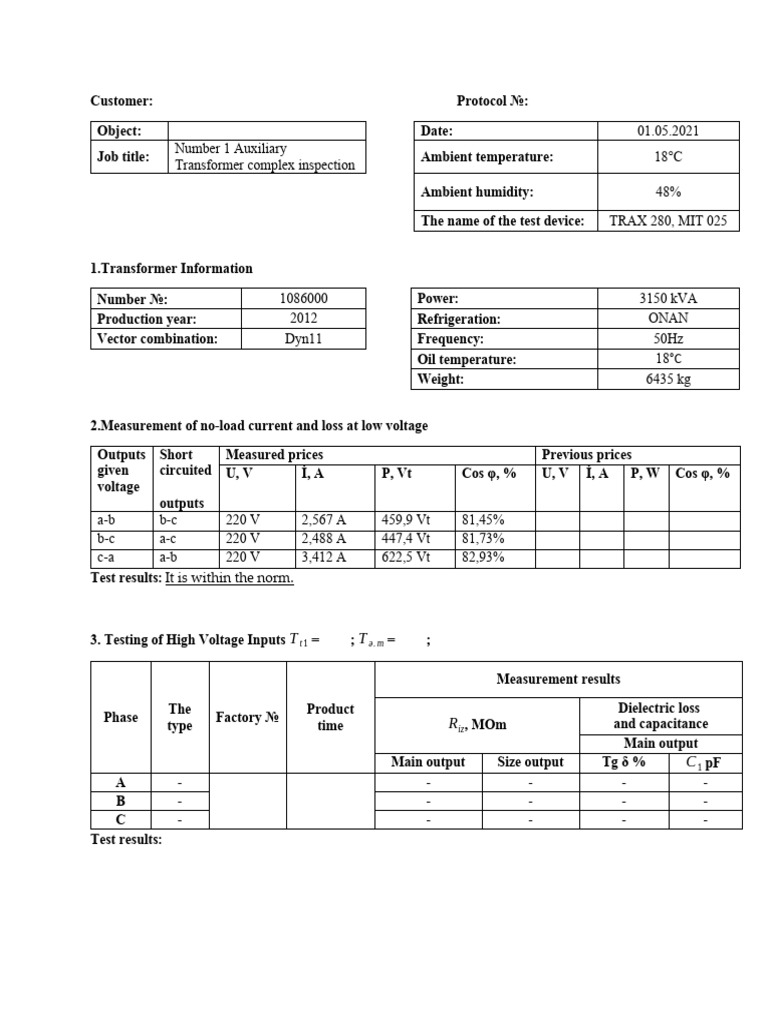 Auxiliary Transformer | Download Free PDF | Transformer | Electrical ...