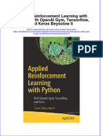Full Chapter Applied Reinforcement Learning With Python With Openai Gym Tensorflow and Keras Beysolow Ii PDF