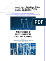 Textbook Architectures of Hurry Mobilities Cities and Modernity 1St Edition Phillip Gordon Mackintosh Ebook All Chapter PDF