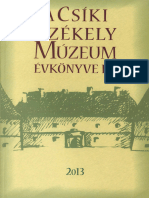 A Csiki Szekely Muzeum Evkonyve IX 2013