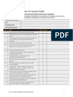 HSE Inspection Report - Template | PDF