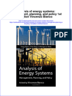 Download textbook Analysis Of Energy Systems Management Planning And Policy 1St Edition Vincenzo Bianco ebook all chapter pdf 