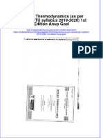 Download full chapter Applied Thermodynamics As Per Revised Gtu Syllabus 2019 2020 1St Edition Anup Goel pdf docx
