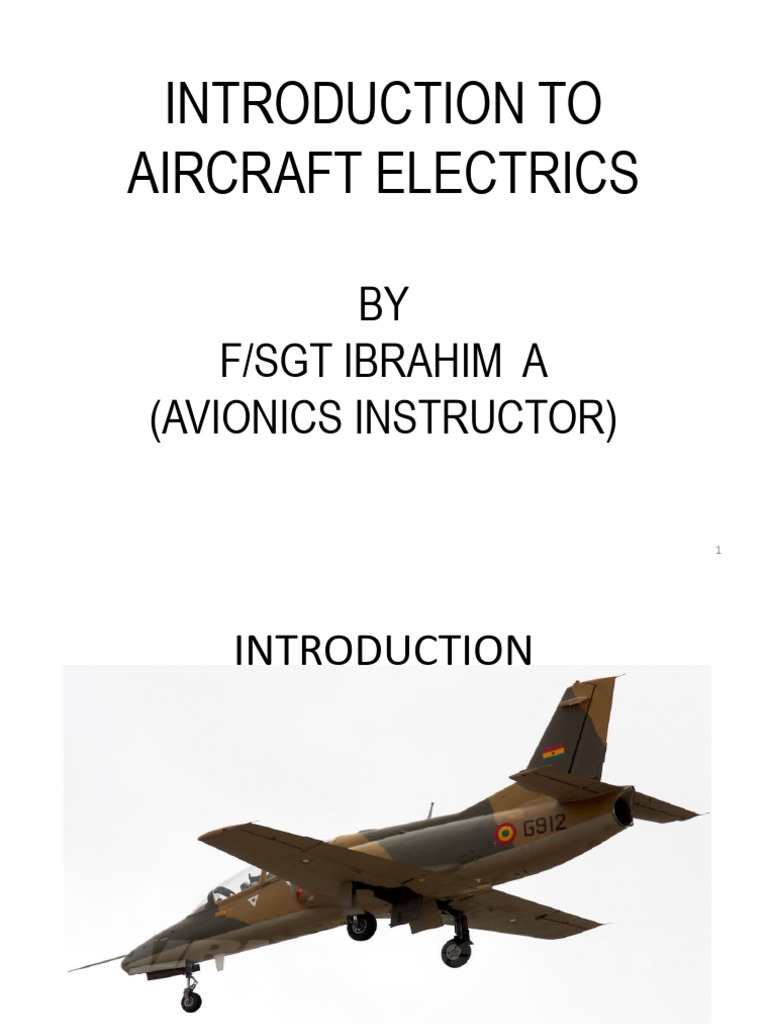 introduction to Aircraft Electrics (1) | PDF | Power Supply