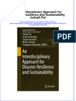 PDF An Interdisciplinary Approach For Disaster Resilience and Sustainability Indrajit Pal Ebook Full Chapter