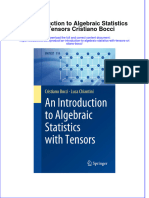 PDF An Introduction To Algebraic Statistics With Tensors Cristiano Bocci Ebook Full Chapter