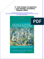 Textbook Animalism New Essays On Persons Animals and Identity 1St Edition Stephan Blatti Ebook All Chapter PDF