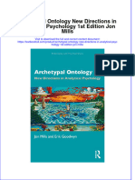 Full Chapter Archetypal Ontology New Directions in Analytical Psychology 1St Edition Jon Mills PDF