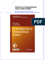 Download pdf An Introduction To Computational Science Allen Holder ebook full chapter 