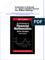 Download pdf An Introduction To Financial Mathematics Option Valuation Second Edition Edition Hastings ebook full chapter 