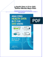 Textbook Analyzing Health Data in R For Sas Users 1St Edition Monika Maya Wahi Ebook All Chapter PDF