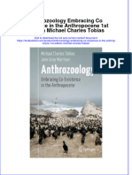 Textbook Anthrozoology Embracing Co Existence in The Anthropocene 1St Edition Michael Charles Tobias Ebook All Chapter PDF