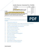 Inquiry in the Mathematics Classroom Assessment 2 Guidelines and Rubric 2024