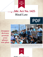 Republic Act No. 1425 - Rizal Law