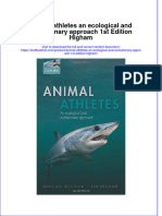 Textbook Animal Athletes An Ecological and Evolutionary Approach 1St Edition Higham Ebook All Chapter PDF