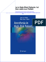 Textbook Anesthesia in High Risk Patients 1St Edition Jean Luc Fellahi Ebook All Chapter PDF