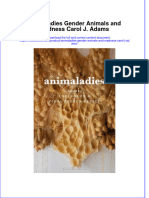 Download textbook Animaladies Gender Animals And Madness Carol J Adams ebook all chapter pdf 