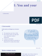 L1 Slides - Cyber Security - Home Learning
